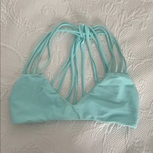 MIKOH turquoise Bayan bikini top